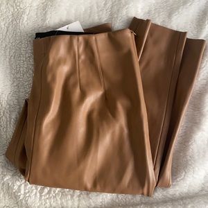 NWT💗ZARA LEATHER PANTS